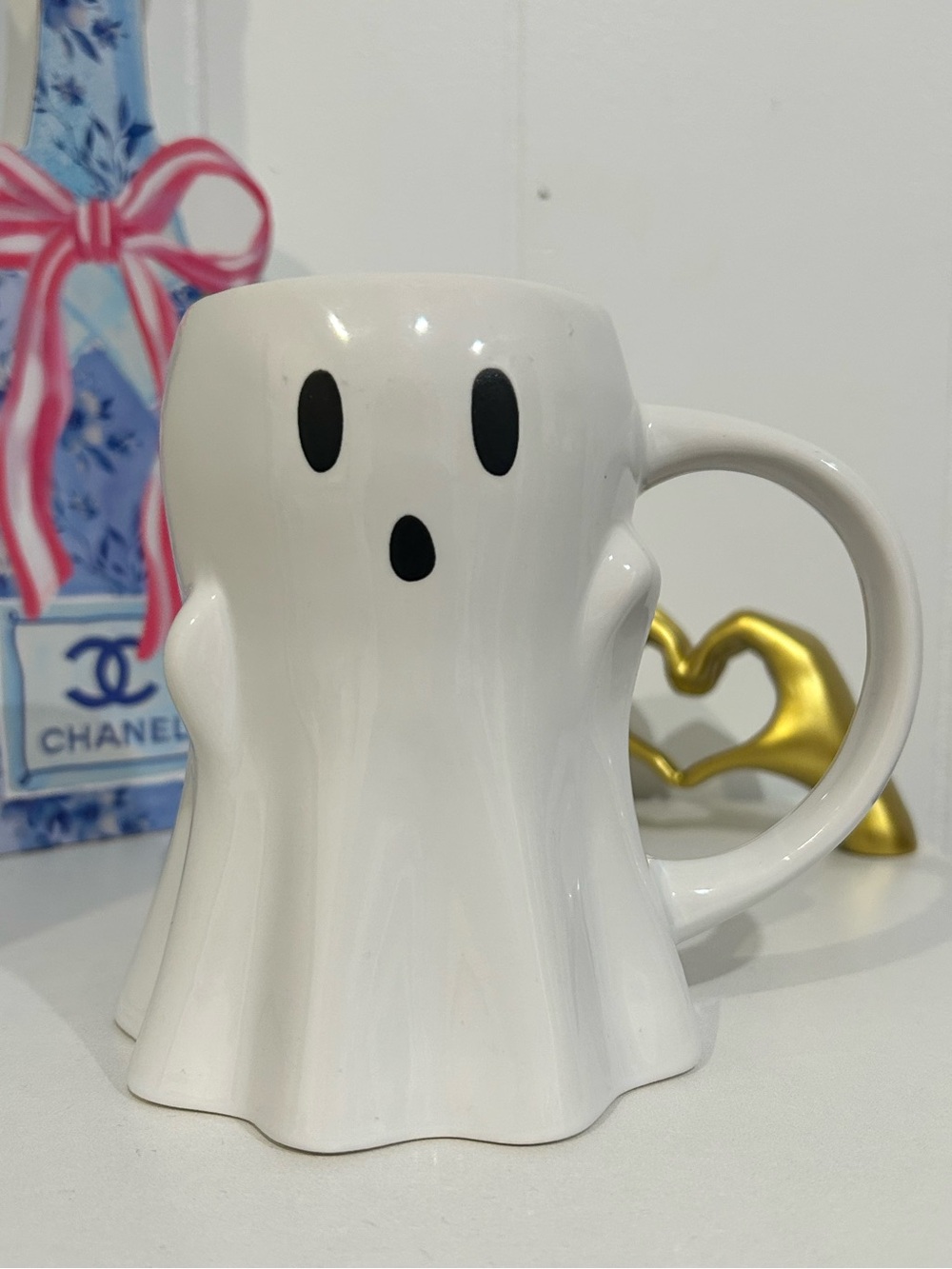 White Ghost Stomeware Mug